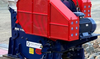 Installation of a new ROC 1108 HYD jaw crusher