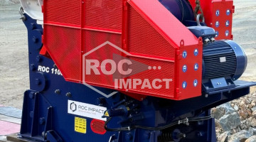 Installation of a new ROC 1108 HYD jaw crusher